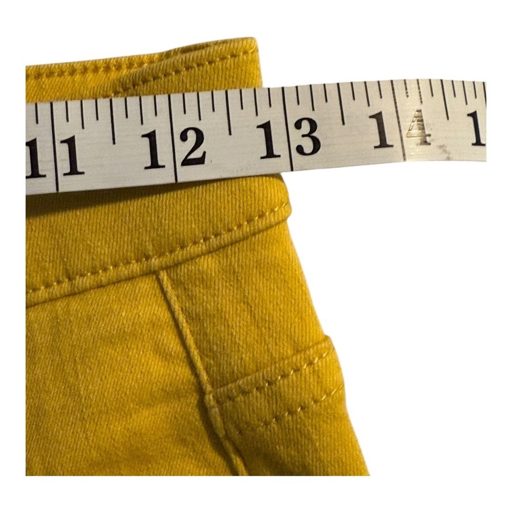 Universal Standard Wide Leg Crop Jeans - Size 0 High Rise Yellow Denim - Picture 4 of 7